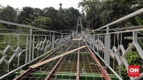 PUPR Rogoh Kocek Rp710 Miliar Bangun 148 Jembatan Gantung