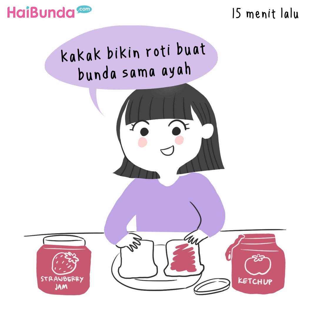 Hal baik yang dilakukan kakak di komik ini bikin bunda haru. Buat Bunda, hal apa tentang anak yang bikin haru? Share yuk di kolom komentar.