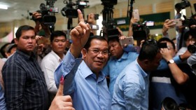 Partai Hun Sen Klaim Bakal Tempati Semua Kursi Parlemen