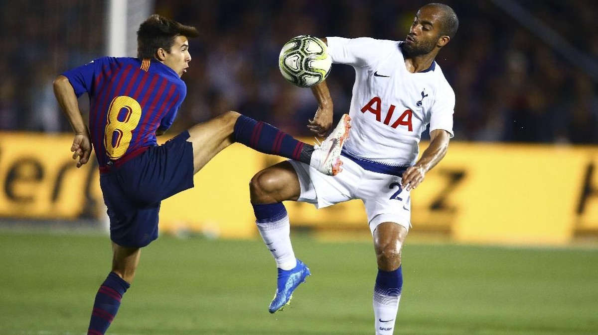 FOTO: Barcelona Bungkam Tottenham Hotspur