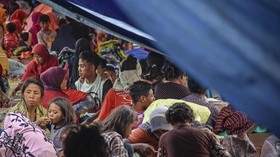 Anak-anak Pengungsi Korban Gempa NTB Kangen Sekolah