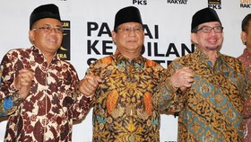 Prabowo Sambangi Rumah Salim Segaf Jelang Umumkan Cawapres
