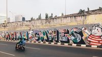 Viral Mural di Cilandak Ditutup Spanduk, Lurah: Sudah Dicopot Viral Mural di Cilandak Ditutup Spanduk, Lurah: Sudah Dicopot