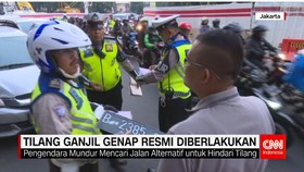 Tilang Ganjil Genap Resmi Diberlakukan