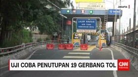 Uji Coba Penutupan 19 Gerbang Tol di Jakarta