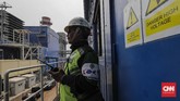 FOTO: PLTGU Jawa 2 di Tanjung Priok Mulai Beroperasi Aktivitas pekerja di PLTGU Jawa 2 GT (Gas Turbine) di Tanjung Priok, Jakarta, Kamis, 1 Agustus 2018.