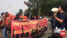 Seruan Pembebasan Papua Barat Menggema di Seberang Istana