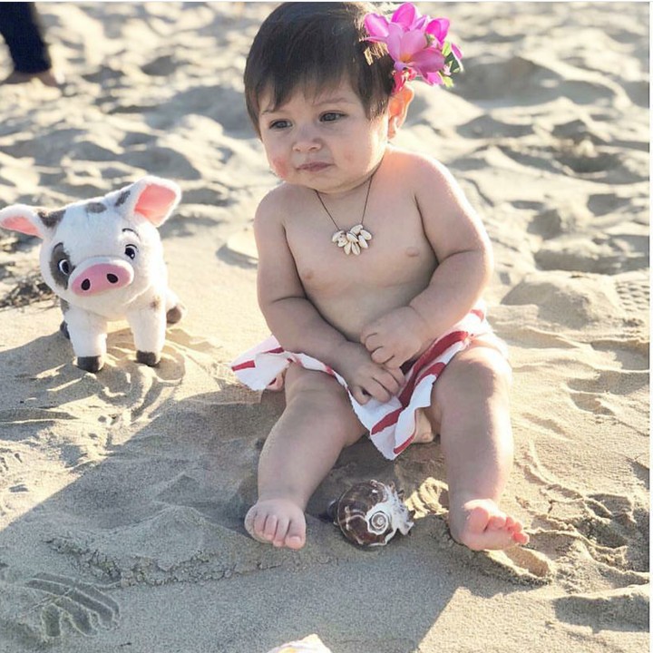 <p>Kok Moana bengong sih? Menunggu Maui yang tak kunjung datang ya? (Foto: Instagram/little.stasia.j)</p>