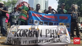 Long March di Jakarta, Pekerja Freeport Minta Kejelasan Nasib