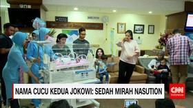 Nama Cucu Kedua Presiden Jokowi: Sedah Mirah Nasution