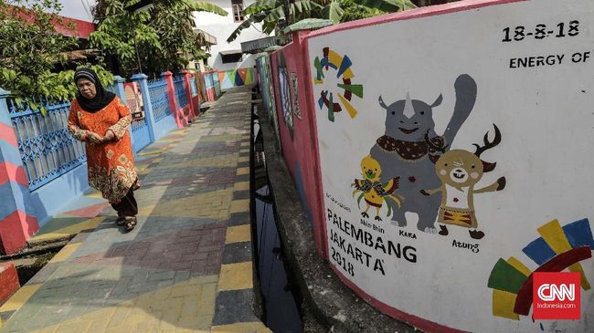 Pertandingan Asian Games 2018 belum seluruhnya digelar, tapi Kampung Cempaka di Palembang sudah mendapat predikat kampung terbaik.