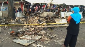 Kebakaran Hanguskan Pasar di Tasikmalaya