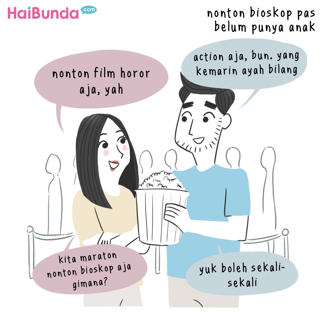 Begini perbedaan weekend-nya Bunda di komik ini sebelum dan sesudah punya anak. Kalau perbedaan yang Bunda alami kayak gimana? Share yuk di kolom komentar.