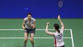 FOTO: Greysia/Apriyani Kandas di Semifinal Kejuaraan Dunia Indonesia gagal meraih gelar di Kejuaraan Dunia Bulutangkis 2018 setelah Greysia Polii/Apriyani Rahayu kalah 12-21, 21-23 dari Matsumoto/Nagahara, Sabtu (4/8).