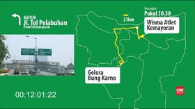 VIDEO: Mengukur Waktu Tempuh Atlet ke Venue Asian Games 2018