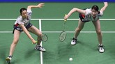 FOTO: Greysia/Apriyani Kandas di Semifinal Kejuaraan Dunia Indonesia gagal meraih gelar di Kejuaraan Dunia Bulutangkis 2018 setelah Greysia Polii/Apriyani Rahayu kalah 12-21, 21-23 dari Matsumoto/Nagahara, Sabtu (4/8).