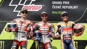Takut Jatuh, Marquez Biarkan Ducati Finis 1-2 di MotoGP Ceko
