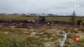 VIDEO: Belasan Tewas Akibat Kecelakaan Helikopter di Siberia