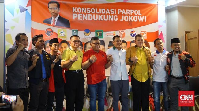 Pertemuan Parpol Koalisi Sembilan sekretaris jenderal partai politik koalisi pendukung Joko Widodo kembali mengadakan pertemuan untuk membahas Nawacita jilid II dan struktur tim pemenangan, Senin (6/8).