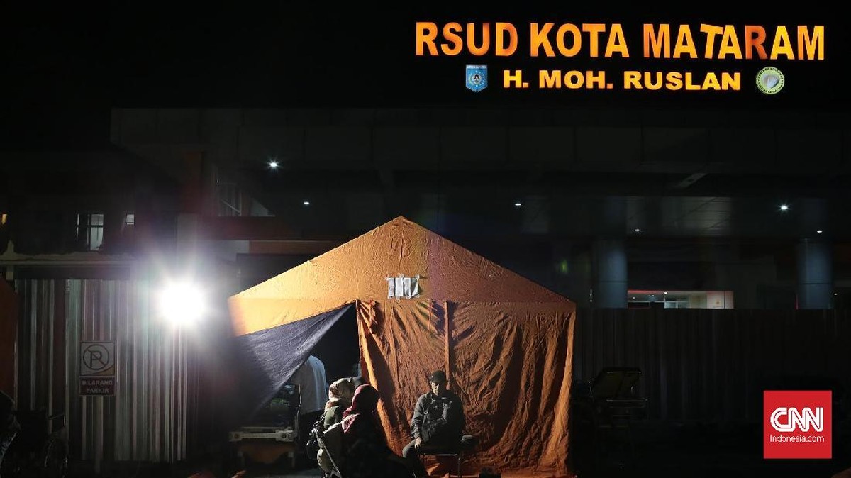 FOTO: Korban Gempa Lombok di RSUD Mataram