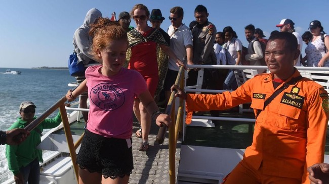 Pasangan suami istri asal Malta merasakan guncangan Gempa Lombok, Nusa Tenggara Barat saat berbulan madu di Bali.