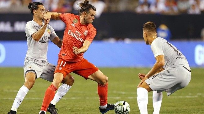Gareth Bale unjuk gigi pada duel Real Madrid lawan AS Roma pada ajang International Champions Cup di New Jersey, Selasa (8/8) atau Rabu pagi WIB.