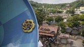 NYALANG: Cumbu Rayu Dua Wajah Banyu Pada foto-foto unik pilihan CNNIndonesia.com pekan ini, ada percikan air yang melindungi tubuh dari gelombang panas, serta banjir di Jepang dan Myanmar.