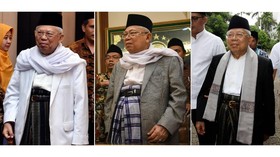Cium Tangan Kiai, Sarung dan Gaya Hidup Sehat Ma'ruf Amin