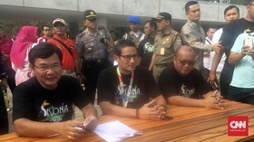 Lapangan Banteng, Kunjungan Terakhir Sandi sebagai Wagub DKI