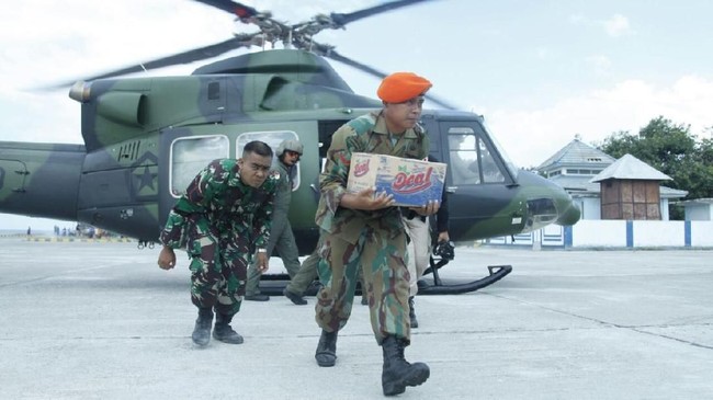 Personel yang dikirim terdiri dari tiga matra dan dengan beragam keahlian.