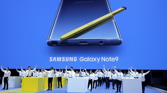 Samsung meluncurkan flagship smartphone terbarunya, Galaxy Note 9 di New York, Amerika Serikat.