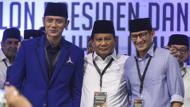 Demokrat menyatakan Agus Harimurti Yudhoyono akan berkampanye habis-habisan untuk memenangkan pasangan Prabowo Subianto-Sandiaga Uno.