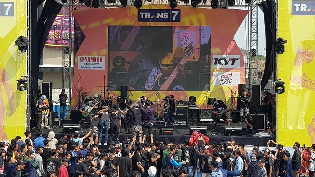 Acara Roadshow Nonton Bareng MotoGP 2018 Trans7 untuk MotoGP Austria digelar di Karawang, Minggu (12/8).