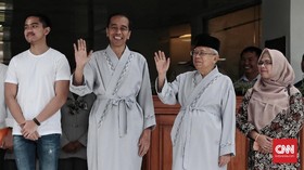 Jokowi Akui Selesai Tes Kesehatan Lebih Dulu Dibanding Ma'ruf