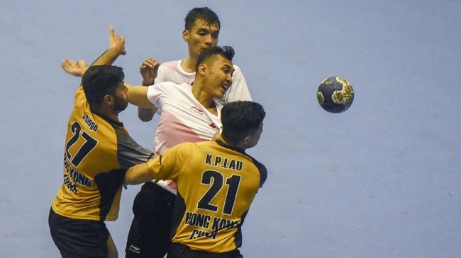 FOTO: Kekalahan Timnas Bola Tangan Indonesia di Laga Pertama