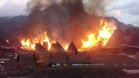 Kampung Adat Gurusina di Flores Hangus, Warga Lakukan Ritual