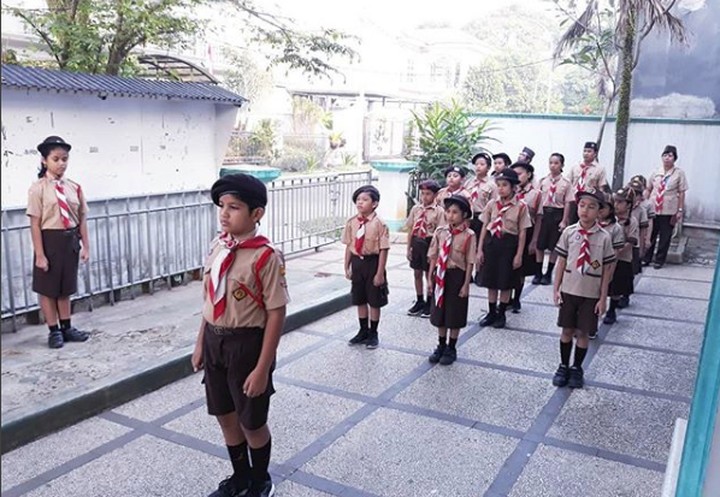 Potret Keseruan Anak  anak  di Hari Pramuka  2019