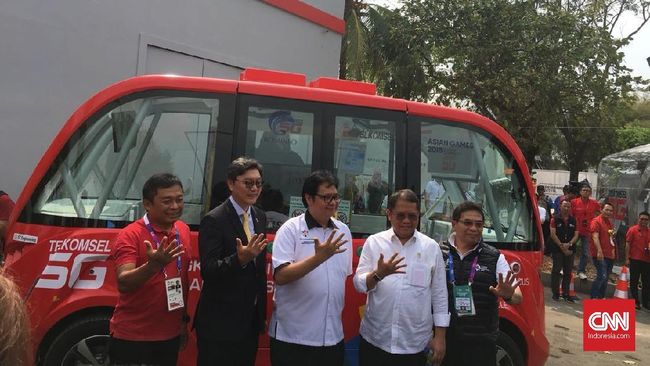 Menperin Airlangga Tes Mobil Otonom Asian Games 2018