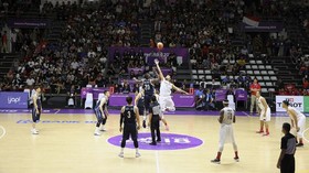 FOTO: Timnas Bola Basket Indonesia Akui Ketangguhan Korsel