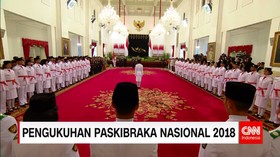 Presiden Jokowi Kukuhkan 68 Anggota Paskibraka
