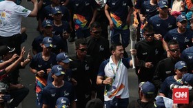 Kirab Obor Asian Games 2018 Tiba di Jakarta