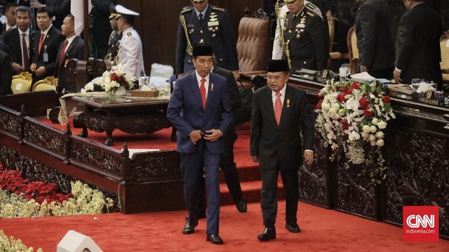 Presiden RI Jokowi memberikan pujian dalam pidato kenegaraan atas prestasi Timnas Indonesia juara Piala AFF U-16.