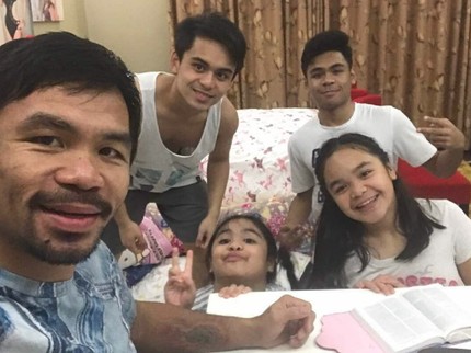 Manny Pacquiao, Mantan Petinju yang Family Man Banget