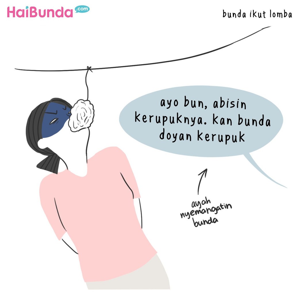 Begini keseruan keluarga bunda di komik ini saat lomba 17 Agustus. Di keluarga Bunda, gimana keseruan lomba 17-an? Cerita di kolom komentar yuk.