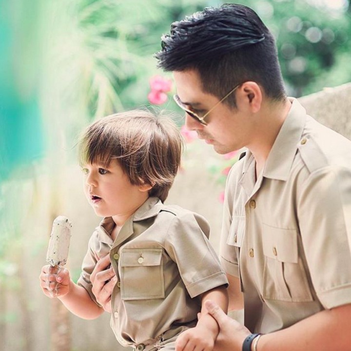 <p>Keponakannya ganteng, uncle-nya keren. Klop banget deh. He-he-he. (Foto: Instagram/ @ericbanaiskandar)  </p>