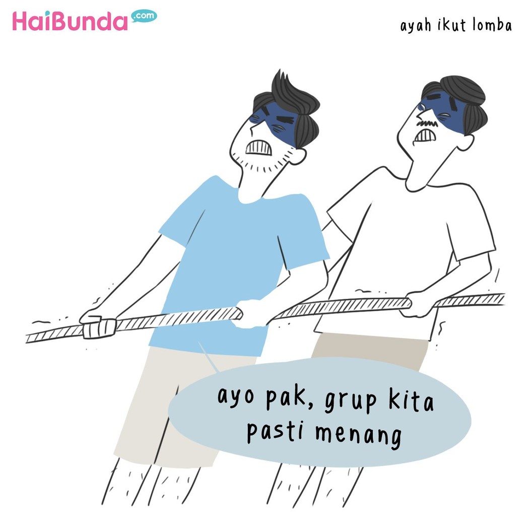 Begini keseruan keluarga bunda di komik ini saat lomba 17 Agustus. Di keluarga Bunda, gimana keseruan lomba 17-an? Cerita di kolom komentar yuk.
