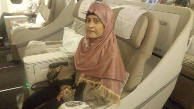 Nurnengsih, WNI yang lolos dari hukuman mati di Arab Saudi, kembali ke Indonesia tepat di Hari Peringatan Kemerdekaan RI ke-73, Jum'at, 17 Agustus 2018.
