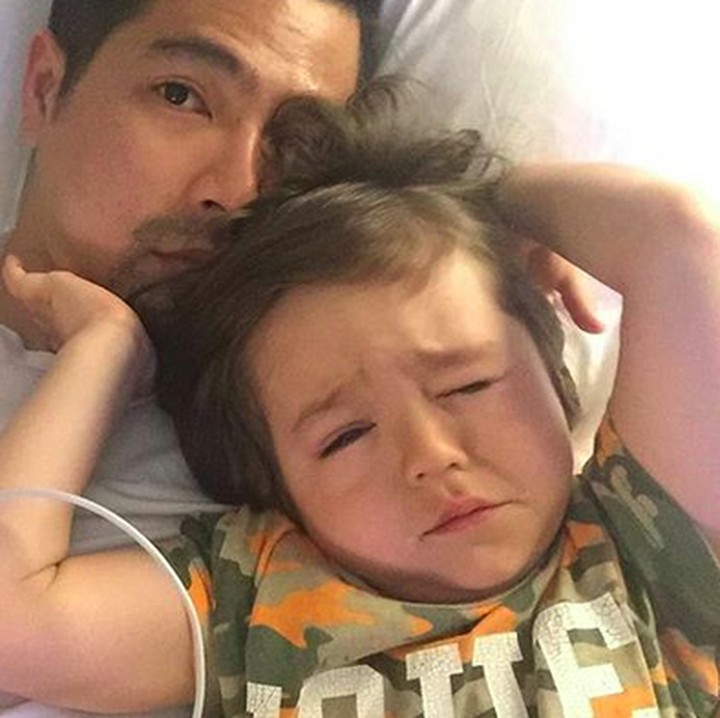 <p>Beginikah tampang ngantuk paman dan keponakan yang selalu kompak ini? (Foto: Instagram/ @ericbanaiskandar)  </p>