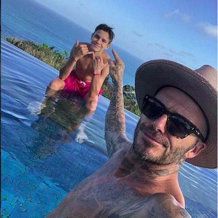 <p>Bahagia banget ya Beckham dan Romeo! (Foto: Instagram @romeobeckham)<br /><br /></p>