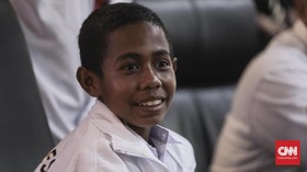 Joni Pemanjat Tiang Santap Siang Bareng Jokowi